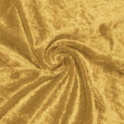 Tela de terciopelo martele color oro por rollo