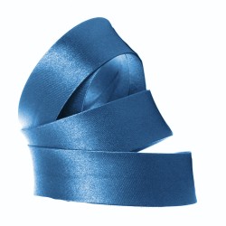 Biés satén azul