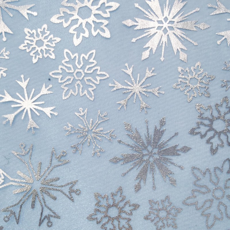 Organza frozen azul