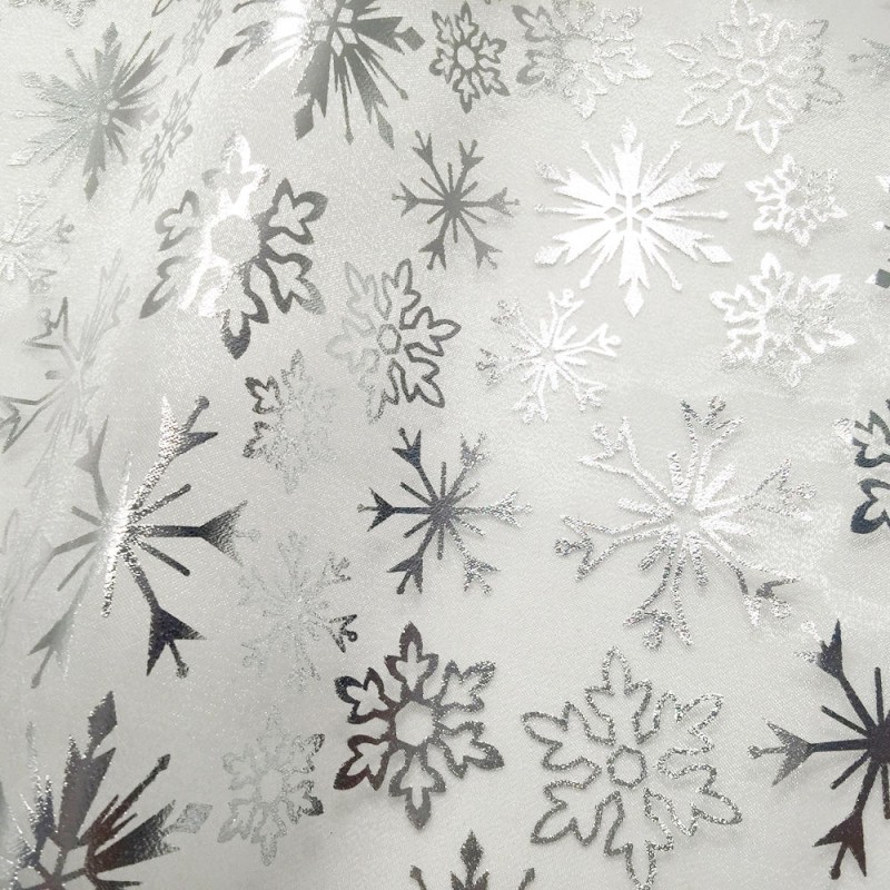 Organza frozen blanco