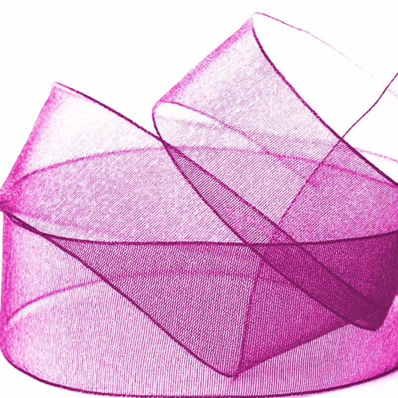 Cinta organdi fucsia