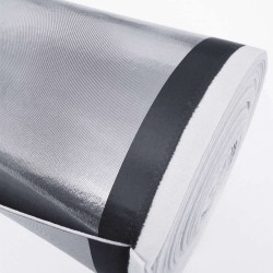 Rollo foam lamé plata