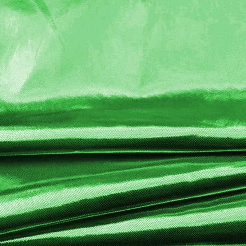 Lamé verde laminado