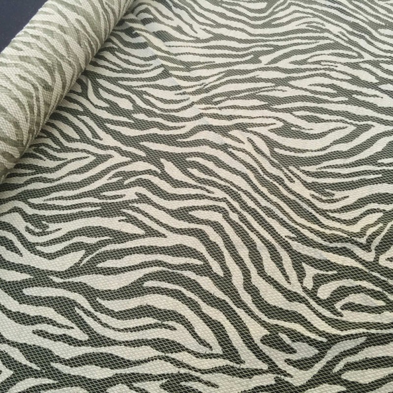 Encaje zebra verde oliva