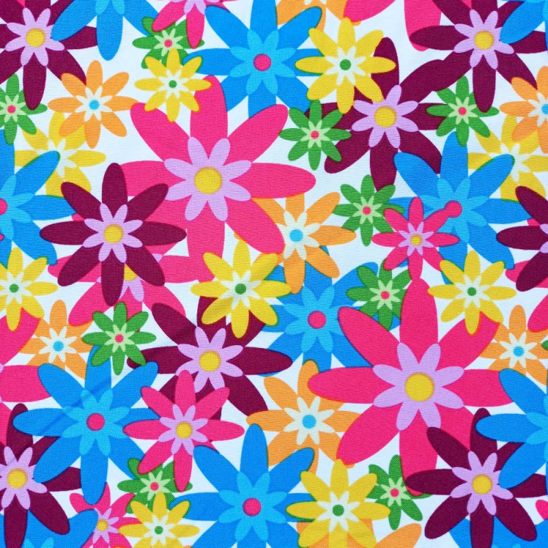 Tela strech FLOWER POWER