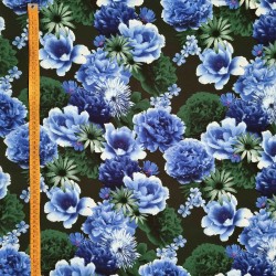 KOSHIBO estampado flores color azul, moda flamenca