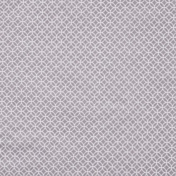 Algodón cenefas redondas blancas fondo gris