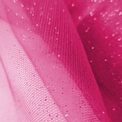 Tul lentejuelas fucsia
