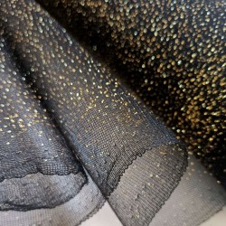 Tul brillantinas negro/ oro