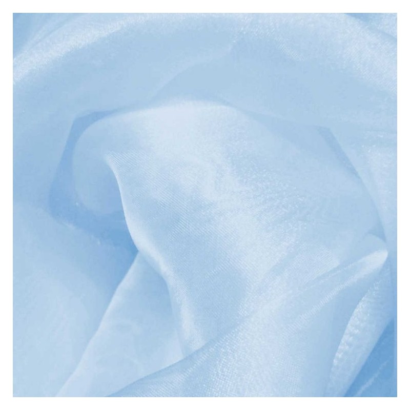 Organza cristal celeste | I love telas