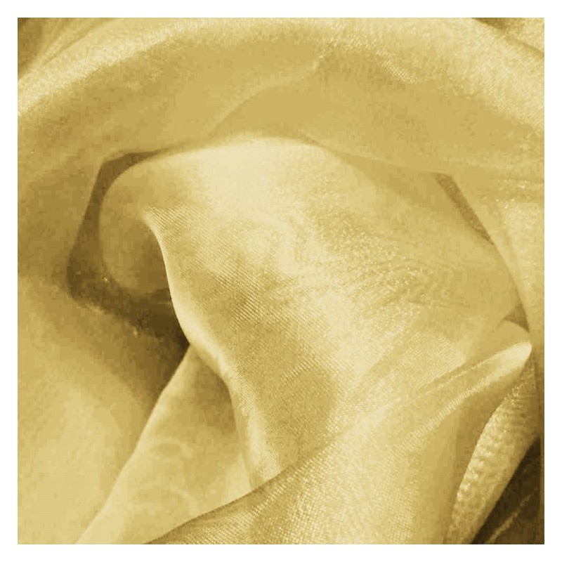 Organza cristal oro | I love telas