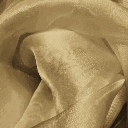 Organza cristal oro oscuro | I love telas