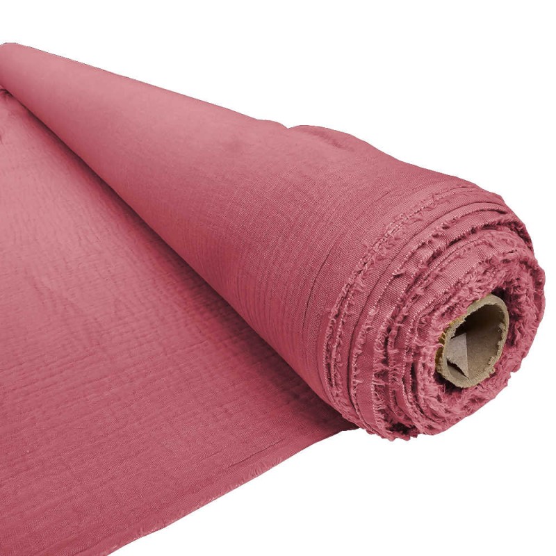 Rollo 9 mts doble gasa rosa