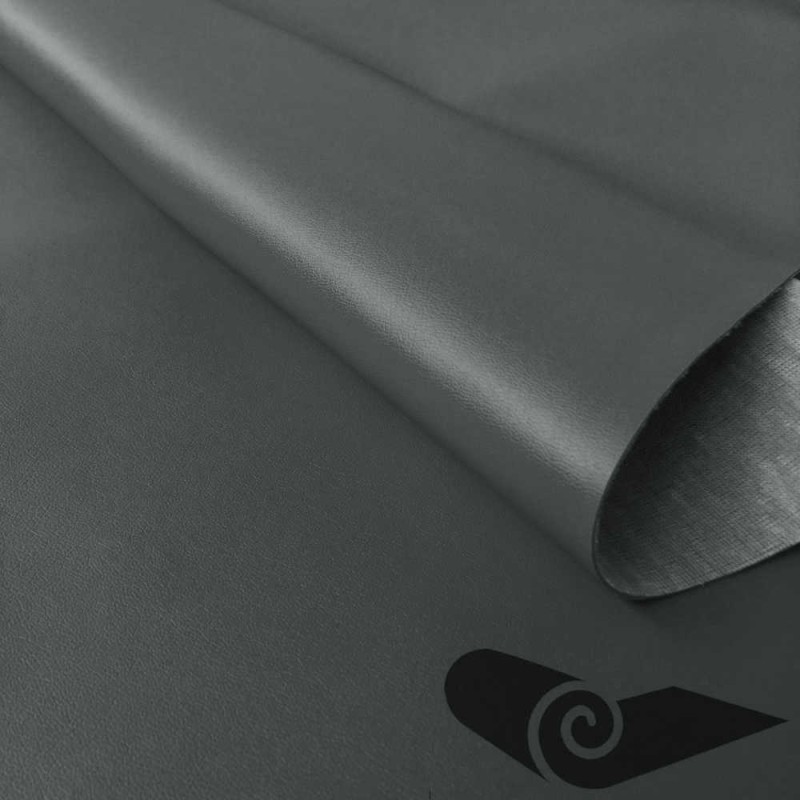 Rollo 10 mts polipiel liso gris