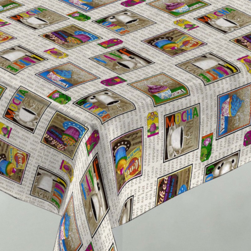 Tela resinada y estampada por rollo| tela resinada al mayor