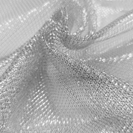 Cota de mallas ligera lurex plata