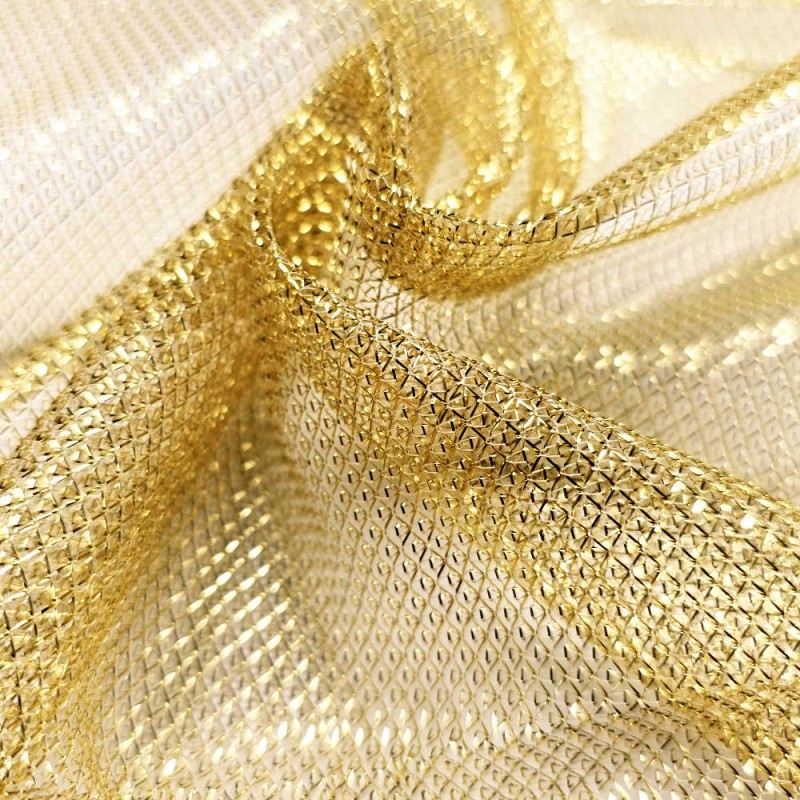 Red Cota de mallas ligera lurex oro