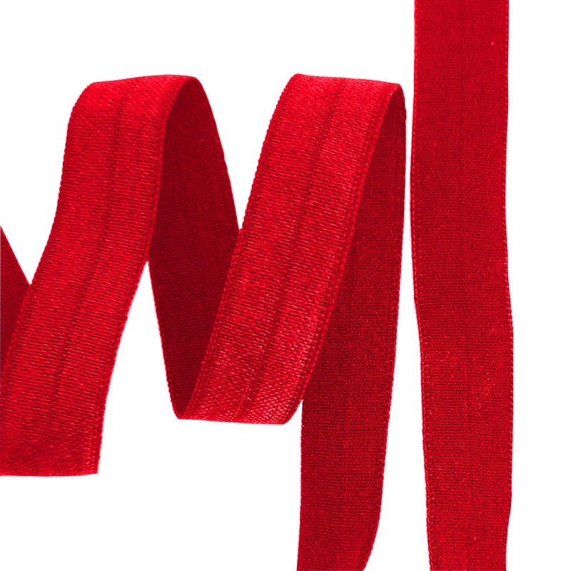 Bies elástico FOE (Fold Over Elastic) 16mm rojo