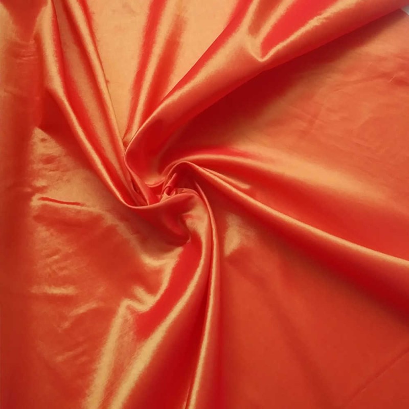 Tafetán Bicolor naranja/oro