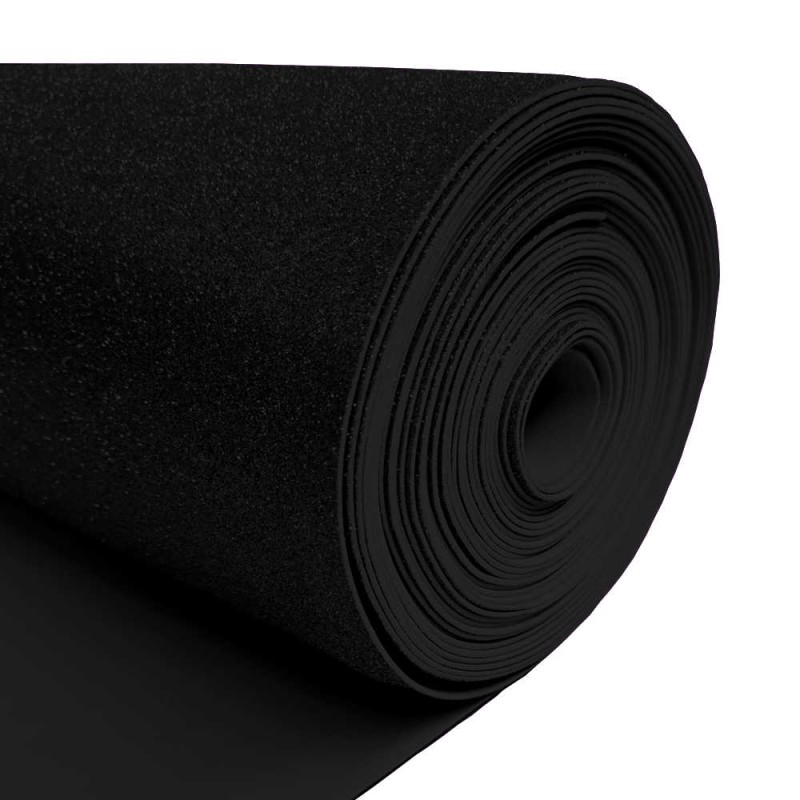 Rollo Goma Eva Purpurina negro
