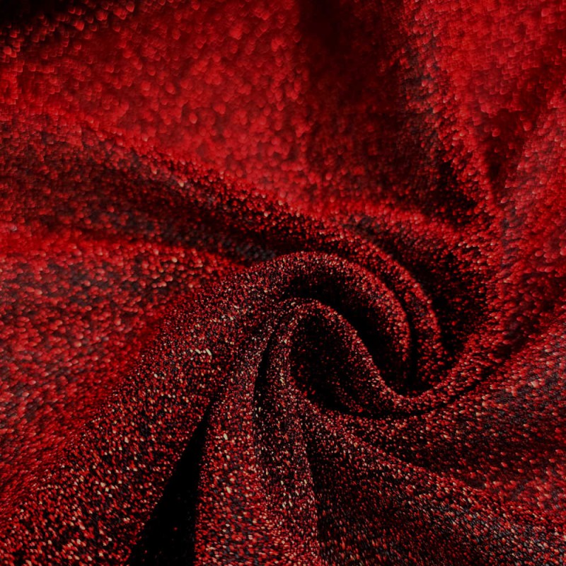 Velo lurex rojo por metro