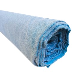 Rollo 25m Velo lurex celeste i love telas