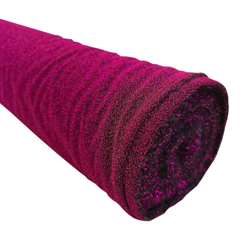 Rollo 25m Velo lurex fucsia i love telas