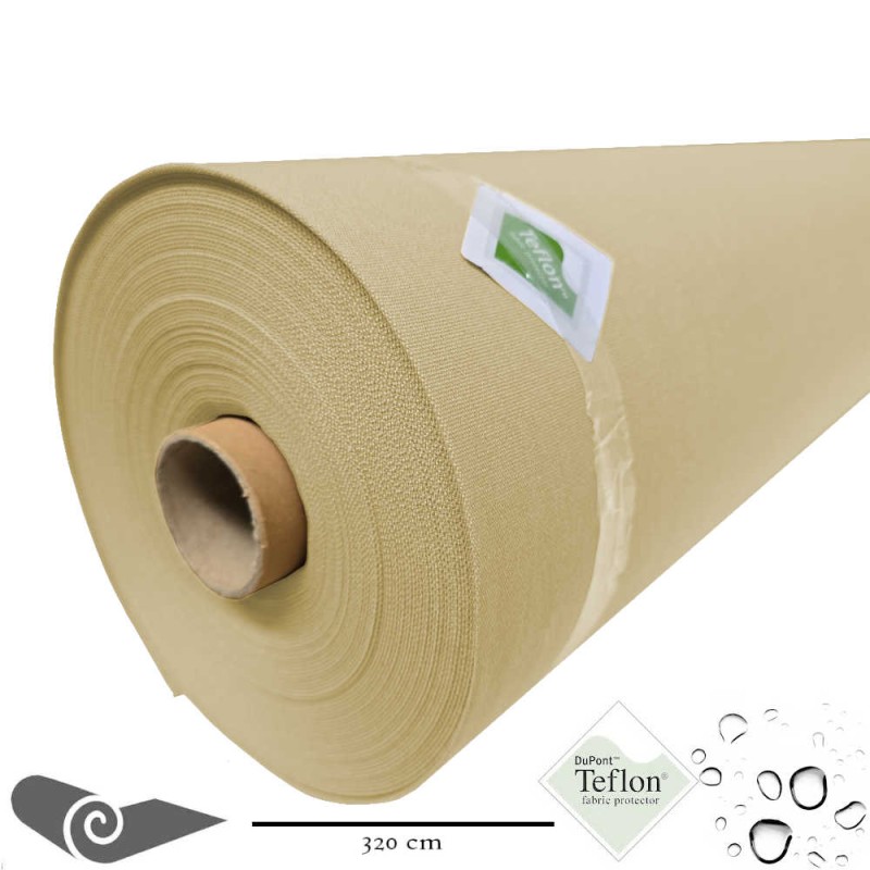Rollo 25m Lona exterior doble ancho beige
