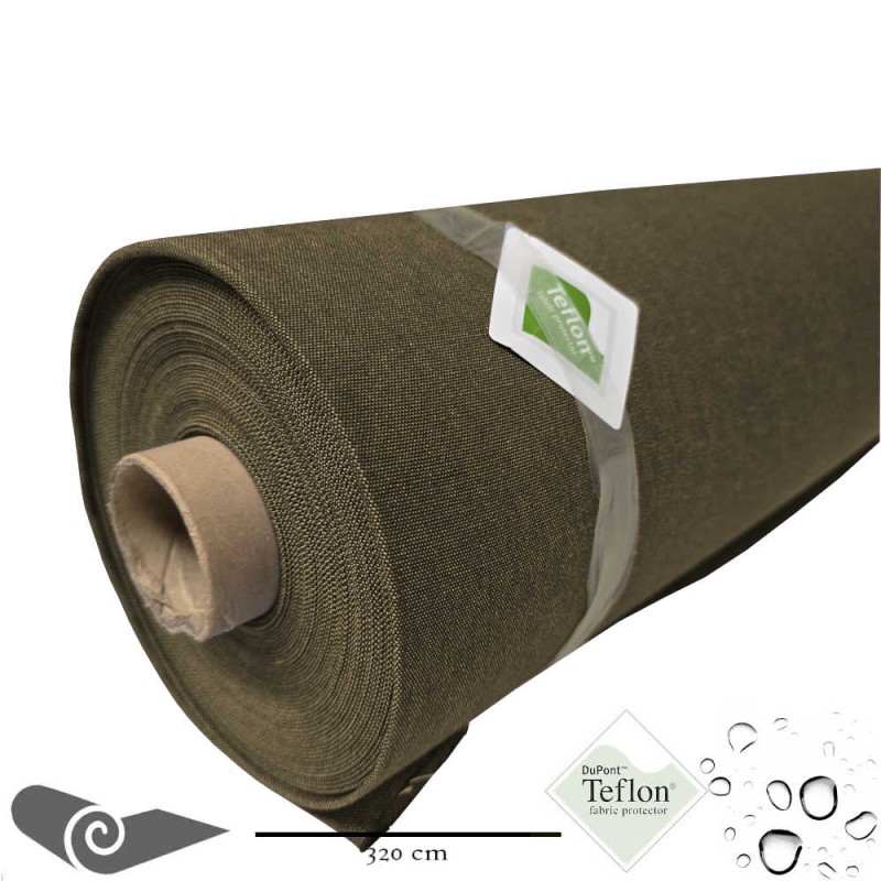 Rollo 25m Lona exterior doble ancho denim marrón