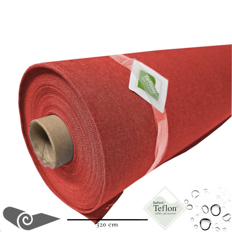 Rollo 25m Lona exterior doble ancho denim rojo