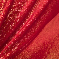 I ❤️ TELAS | Terciopelo purpurina rojo