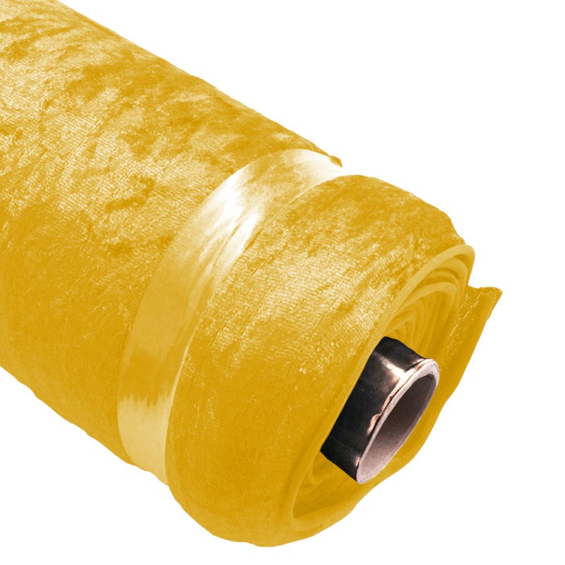 ♥ Terciopelo martele | amarillo | en venta por rollo