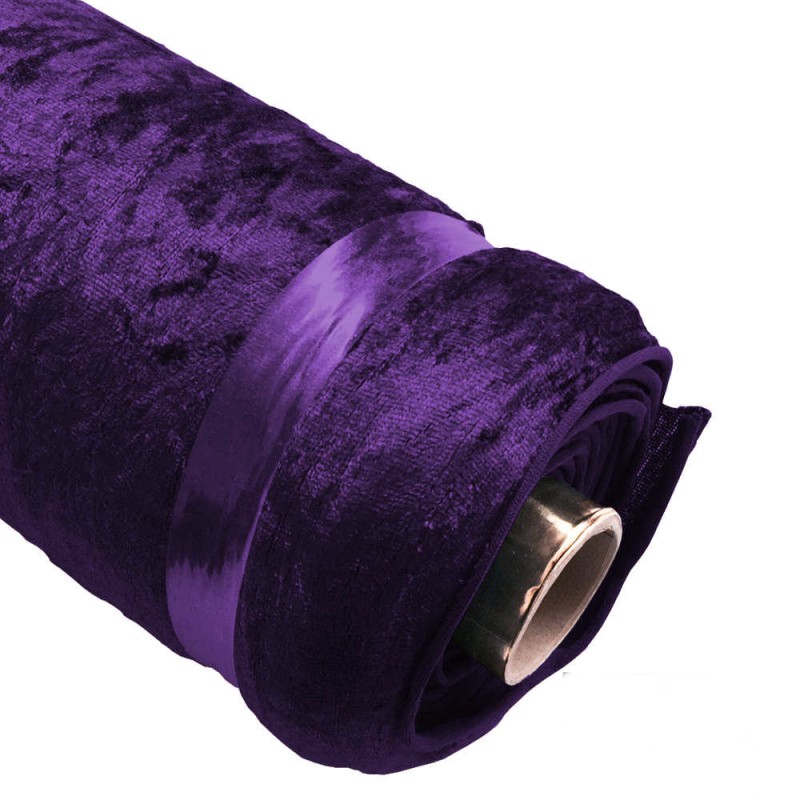 ♥ Terciopelo martele | morado | en venta por rollo