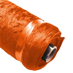 ♥ Terciopelo martele | naranja | en venta por rollo