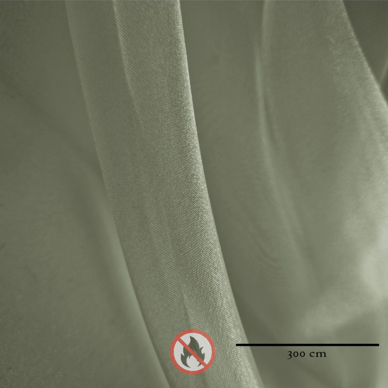 Organza ignifuga doble ancho plata