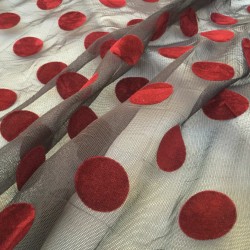 ▷ Comprar red lunares grandes por metro | Topos flamenco