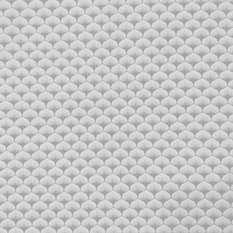 Algodón estampado Petalo blanco / gris