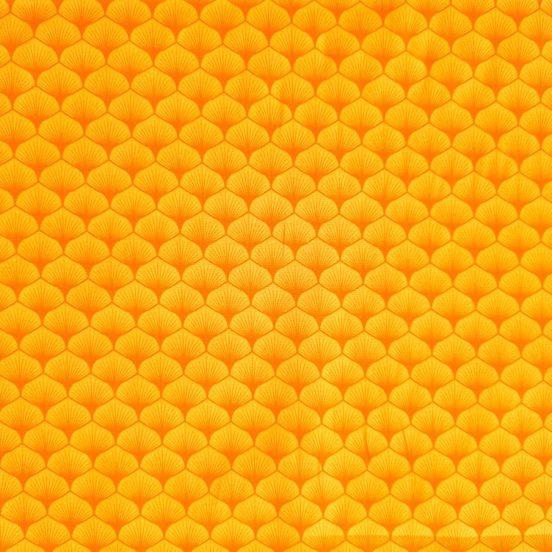 Algodón estampado Petalo naranja