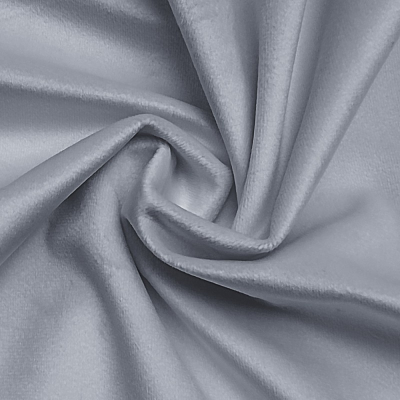 Terciopelo tapicería gris perla