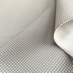 Tejido Mesh 3D Blanco / Negro