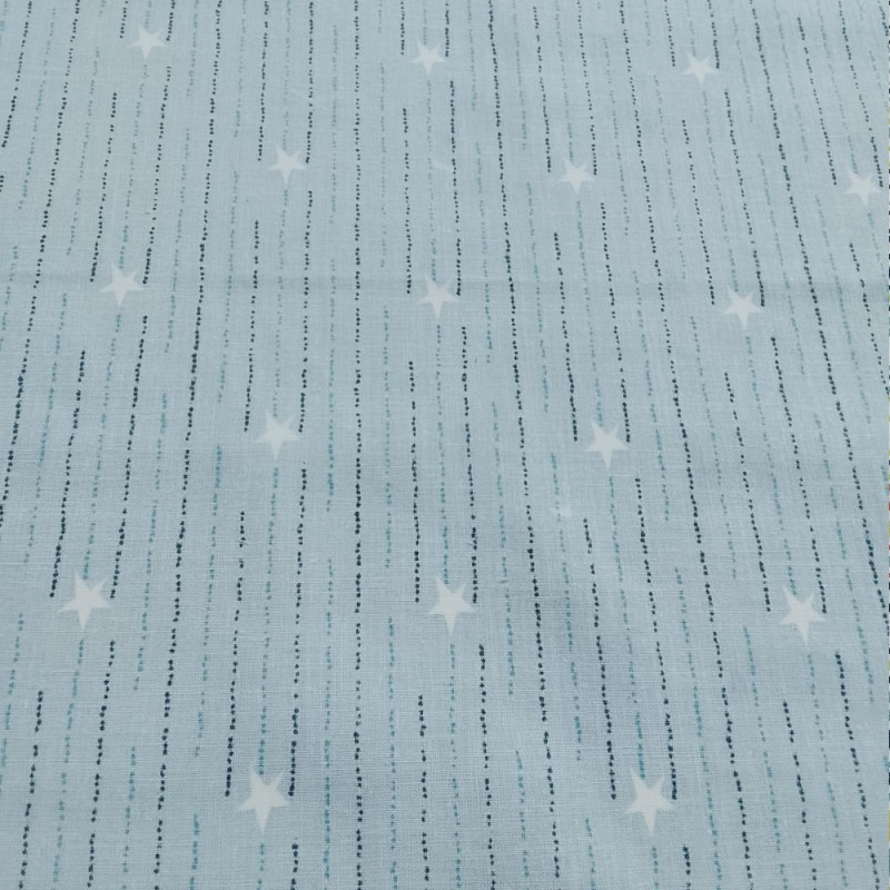 Algodón estampado Infantil  lluvia de estrellas