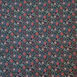 Algodón estampado floral por metro