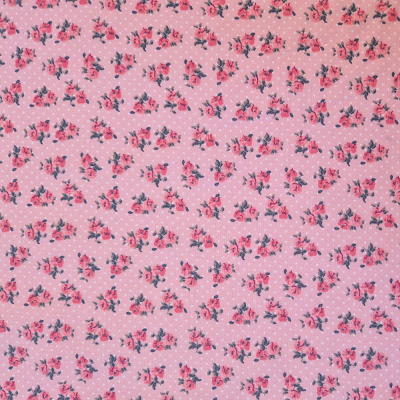 Algodón estampado floral por metro