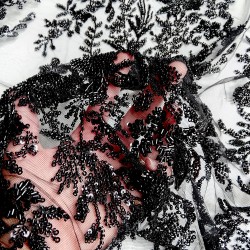 【  Tul bordado floral por metro | princesas, comuniones, eventos 】