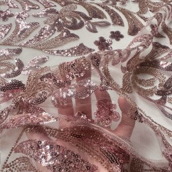 【  Tul bordado floral por metro | princesas, comuniones, eventos 】