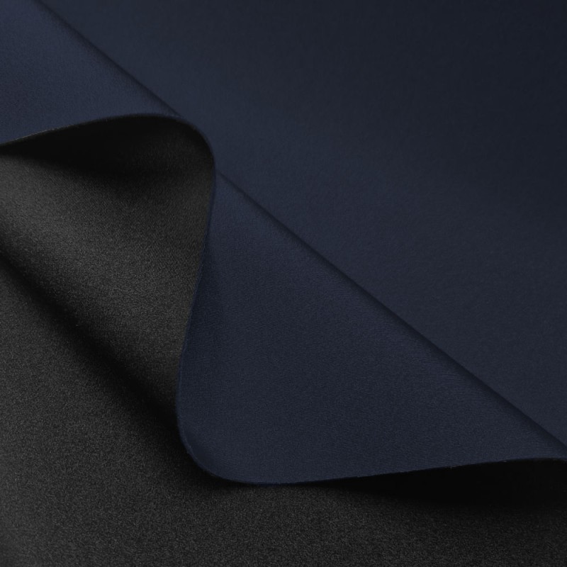 Neopreno Lycra brillante azul marino por metros