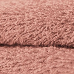 Rizo toalla rosa polvo