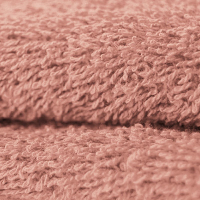 Rizo toalla rosa polvo