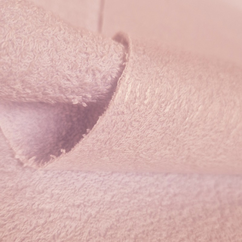 Rizo plastificado rosa por metro