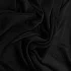 Seda sintetica premium negra por metro